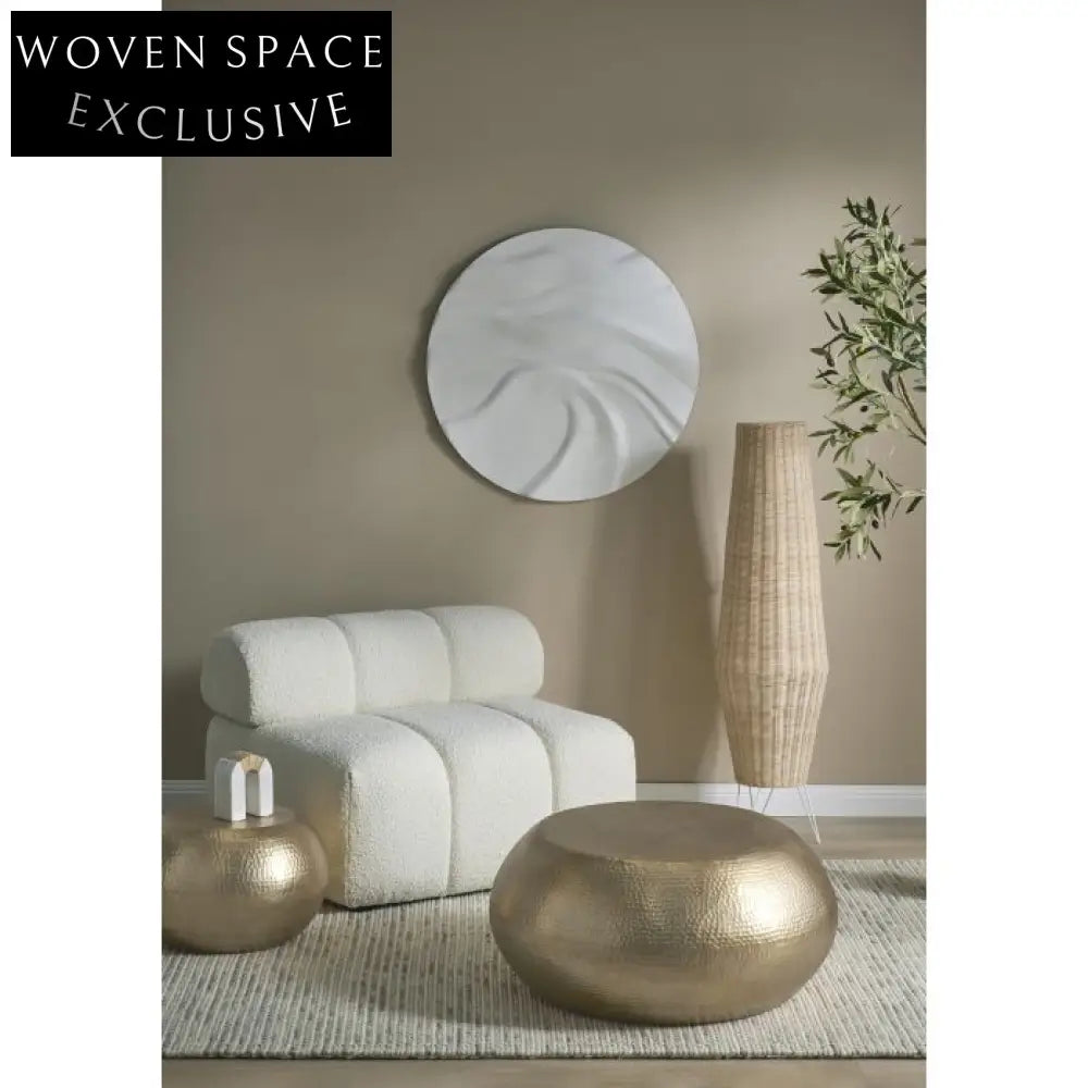 Amalfi Olive Round Coffee Table 2pcs Set Gold Coffee Tables