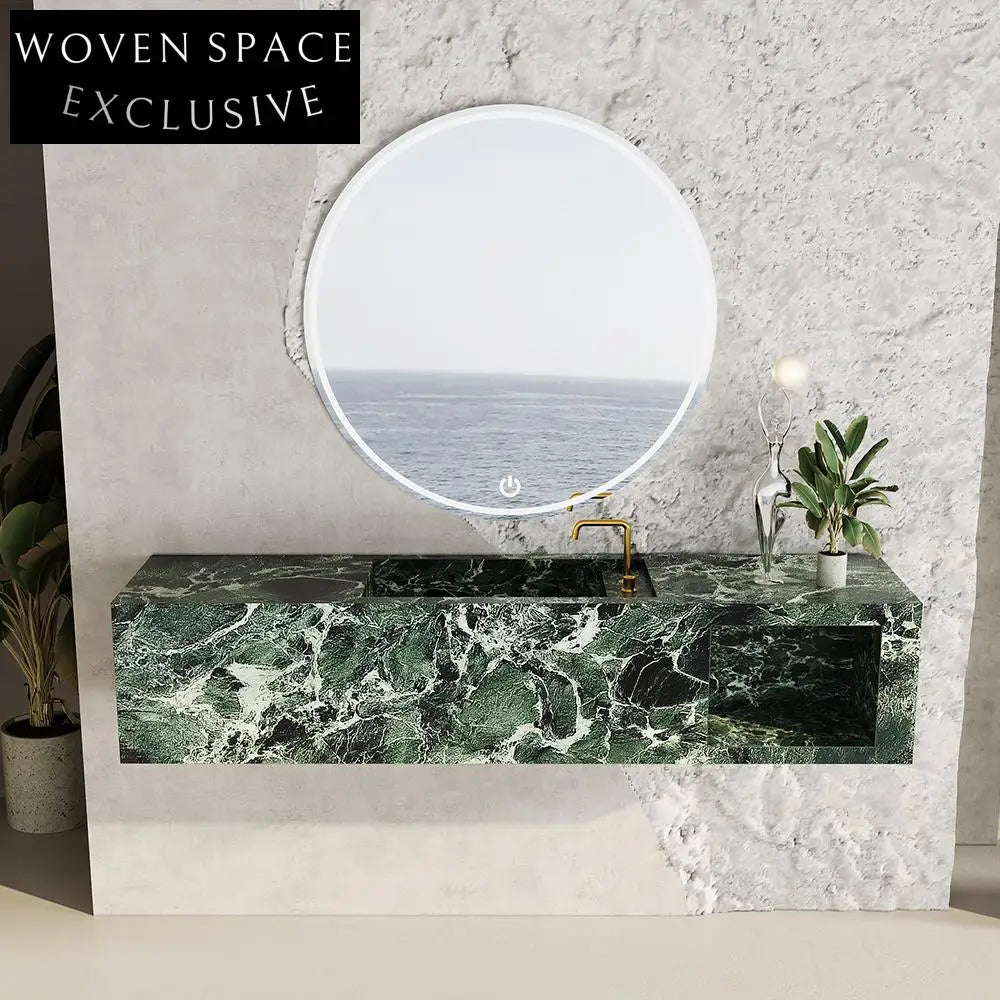 Amber Napoleon Black Bulgari Marble Sink