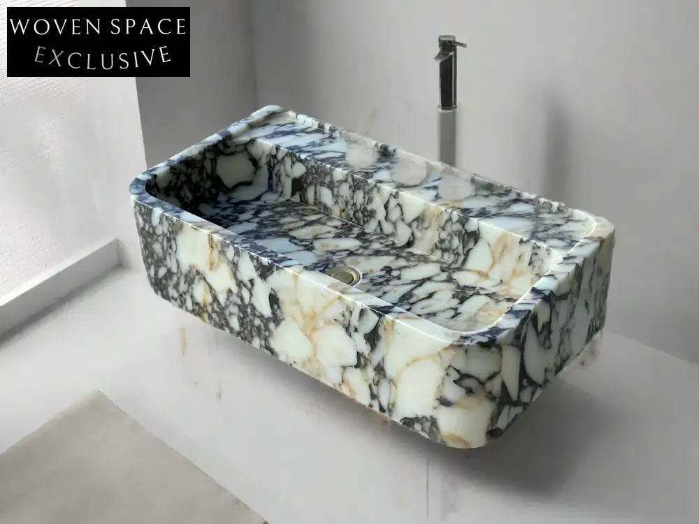Andrea Viola Marble Sink Trendy Bathroom Vanity Basin