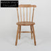 Charming Antique Oak Farmhouse Dining Chair - Slat Back Spindle Cottage Style
