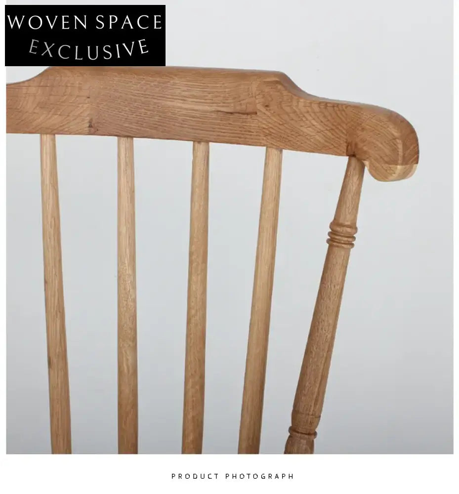 Charming Antique Oak Farmhouse Dining Chair - Slat Back Spindle Cottage Style