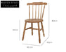 Charming Antique Oak Farmhouse Dining Chair - Slat Back Spindle Cottage Style