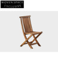 Antique Solid Wood Elm Foldable Indoor Dining Room Chair