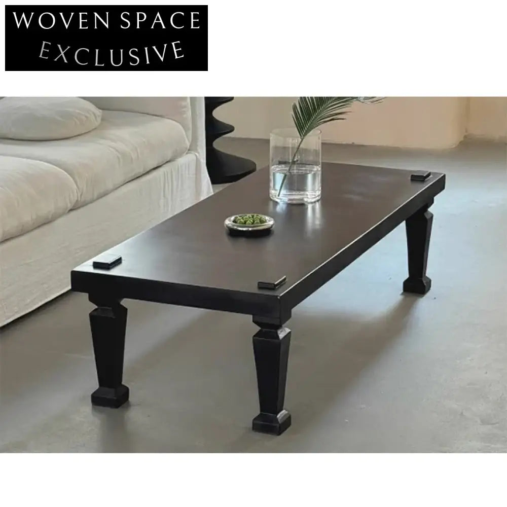 Antique Solid Wood Handmade Sustainable Wabi Sabi Log Coffee Table