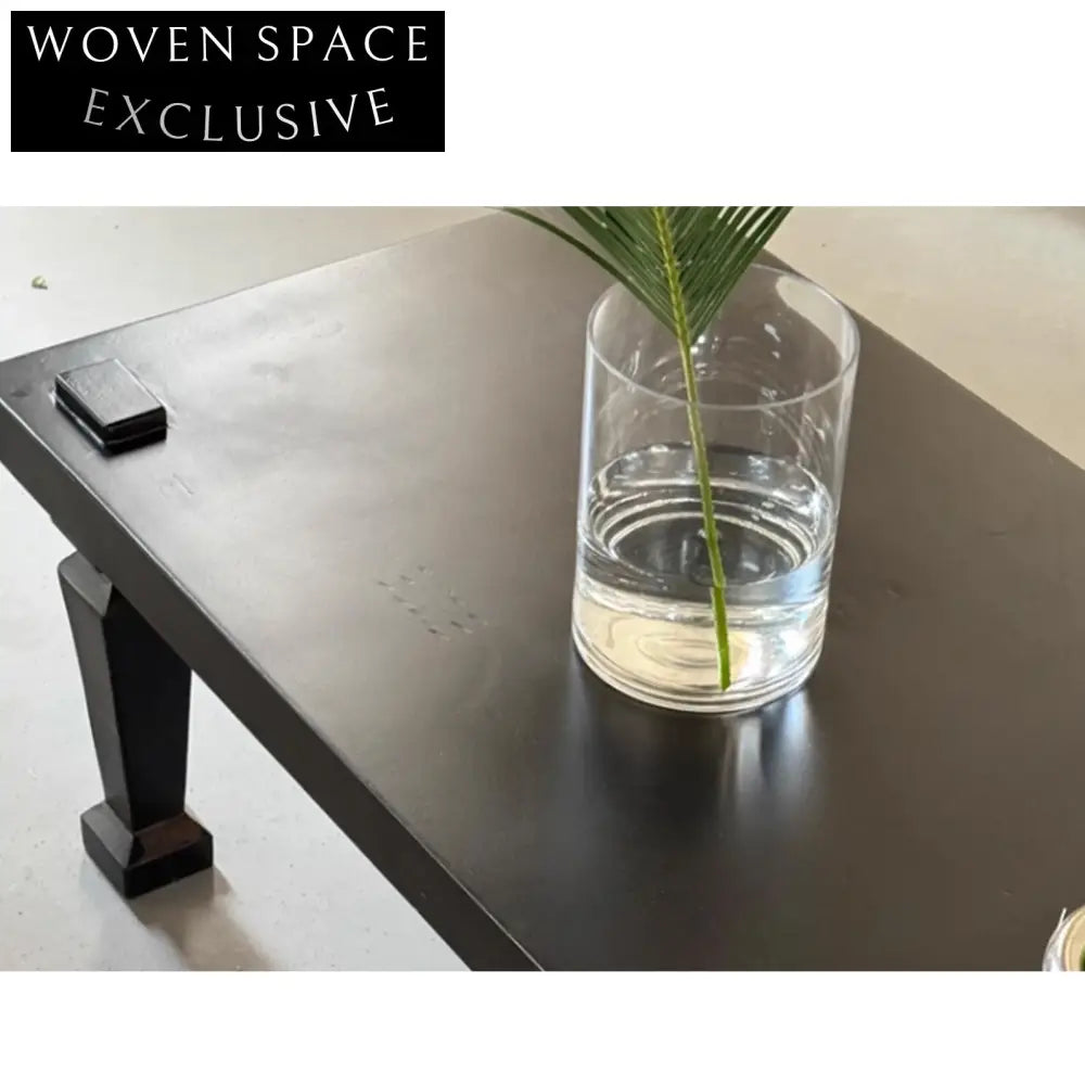 Antique Solid Wood Handmade Sustainable Wabi Sabi Log Coffee Table