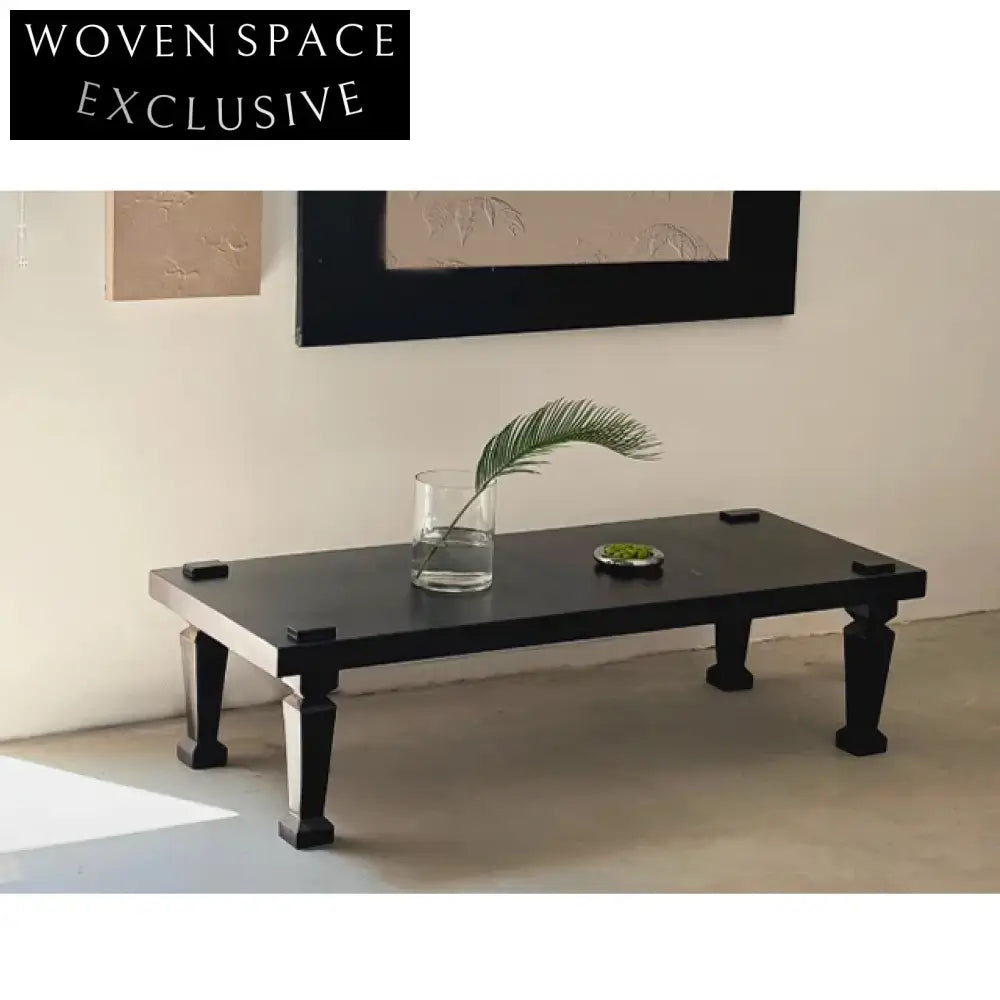 Antique Solid Wood Handmade Sustainable Wabi Sabi Log Coffee Table