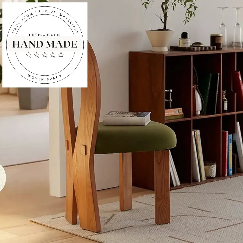 Antique Solid Wood Velvet Upholstered Modern Hotel Dining Chair