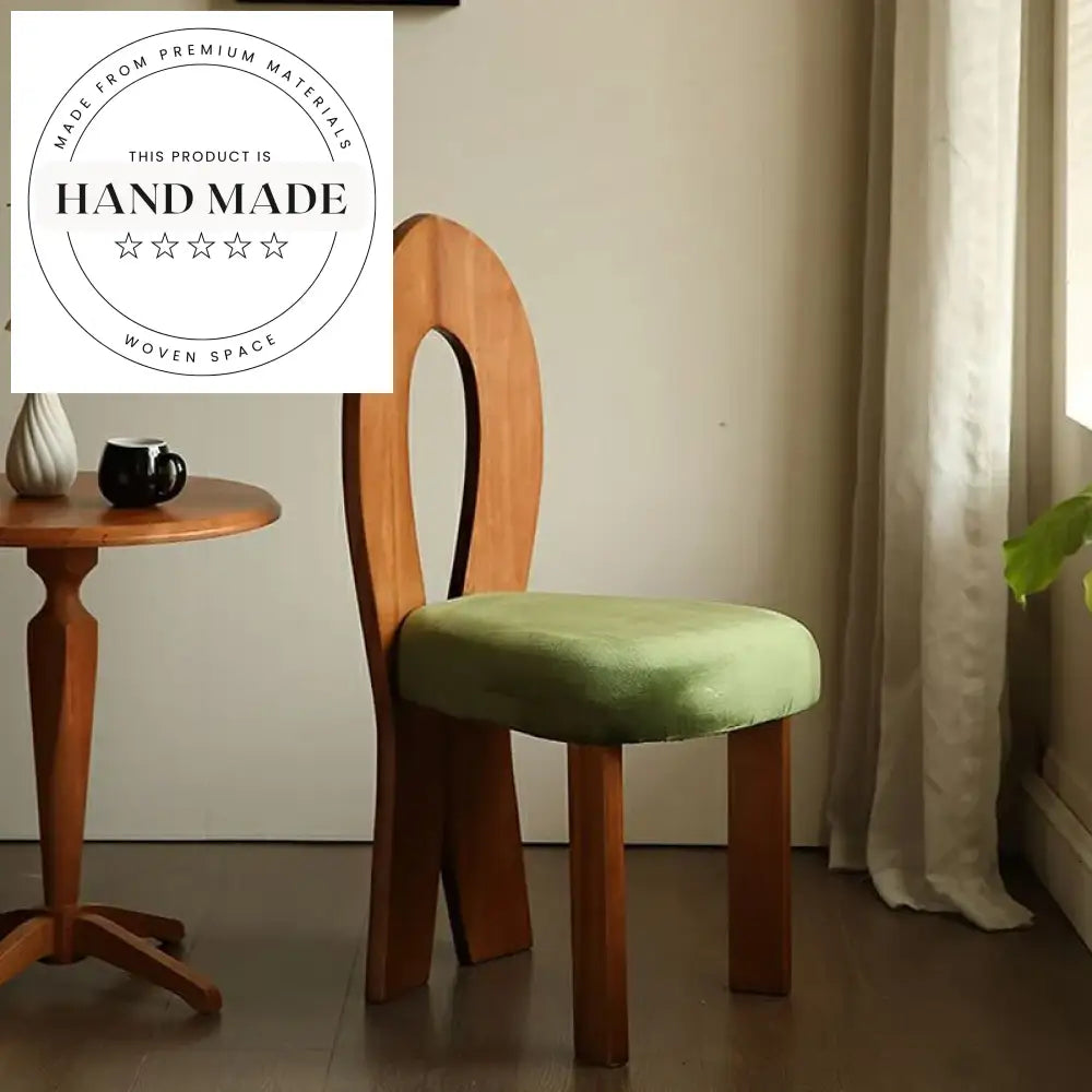 Antique Solid Wood Velvet Upholstered Modern Hotel Dining Chair