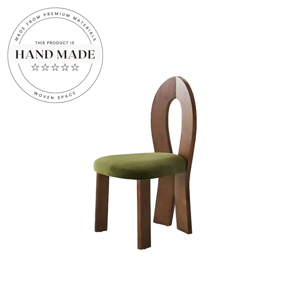 Antique Solid Wood Velvet Upholstered Modern Hotel Dining Chair