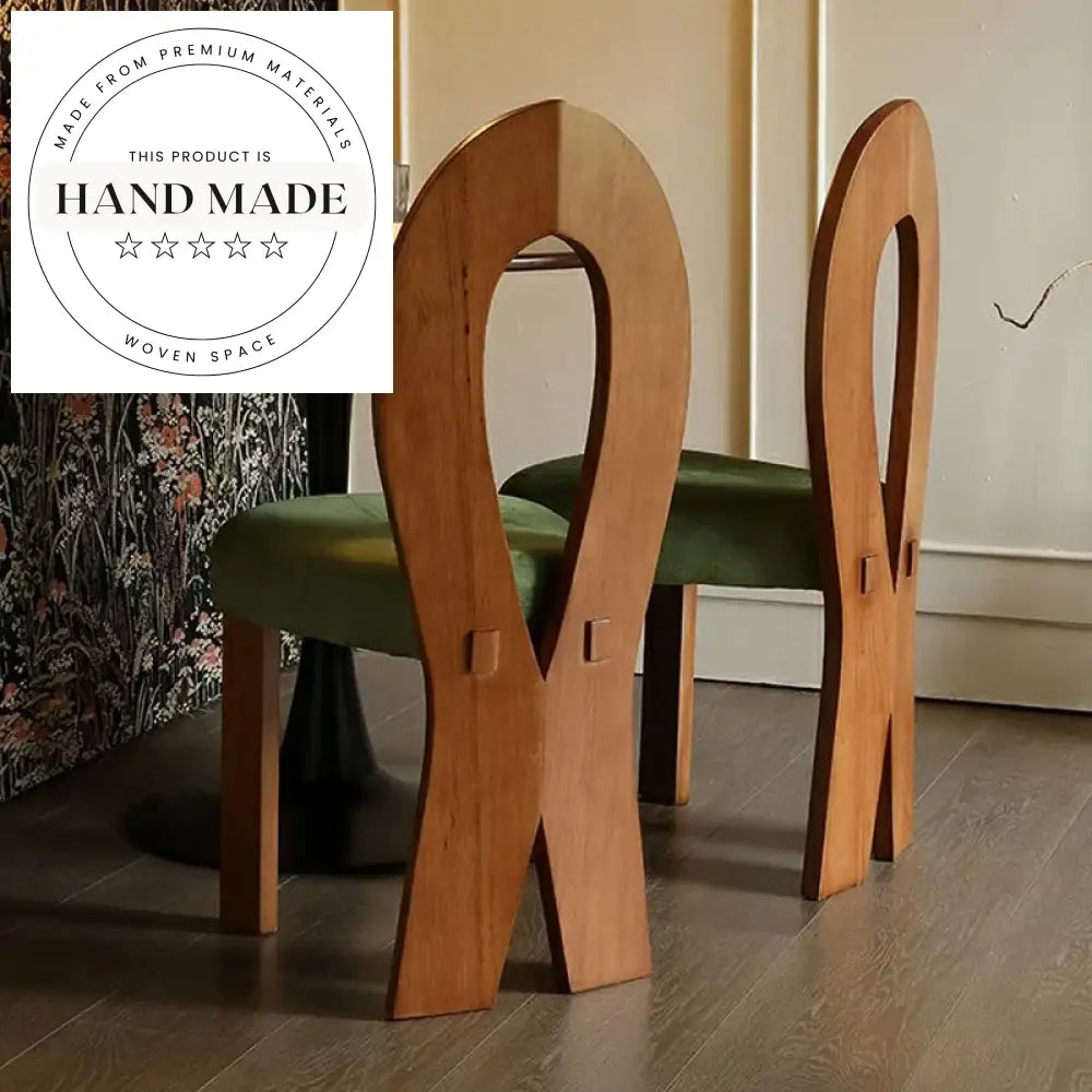 Antique Solid Wood Velvet Upholstered Modern Hotel Dining Chair