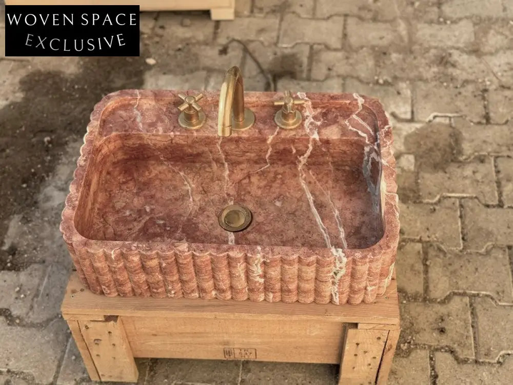 Antonie Travertine Marble Bathroom Sink