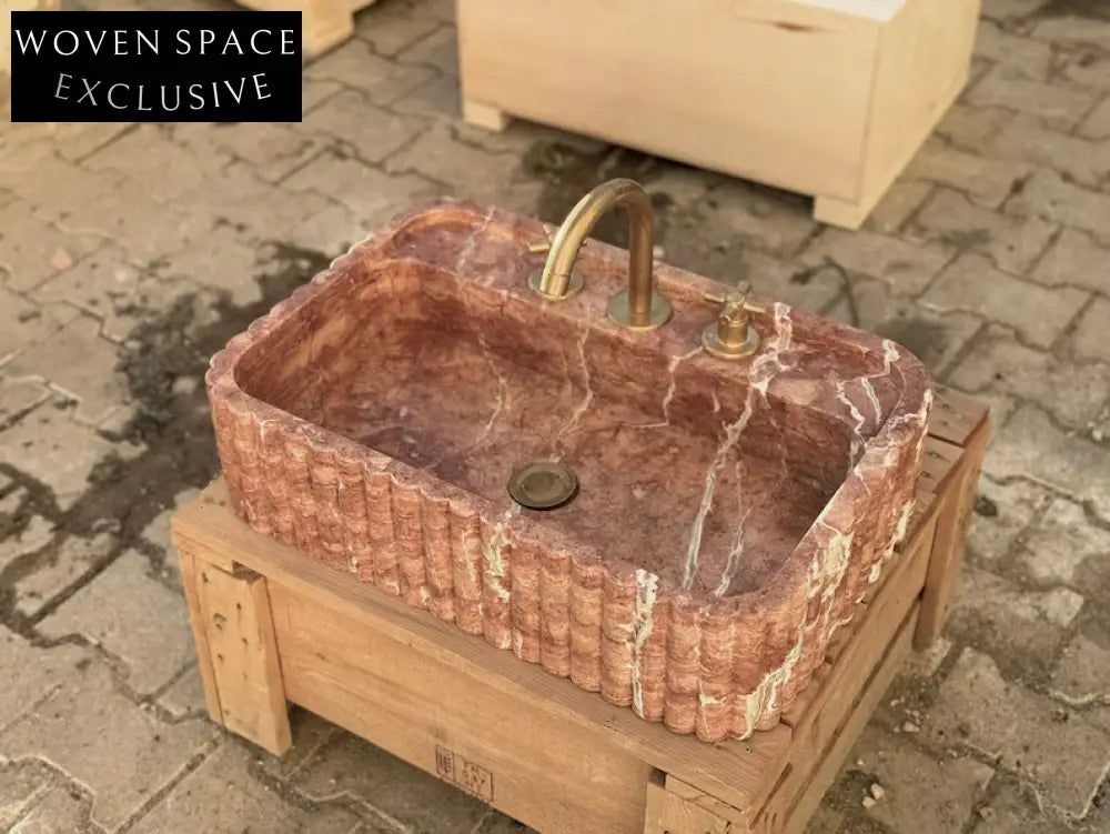 Antonie Travertine Marble Bathroom Sink