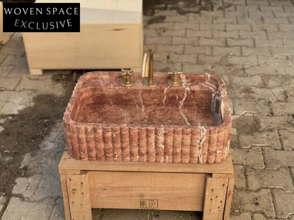 Antonie Travertine Marble Bathroom Sink