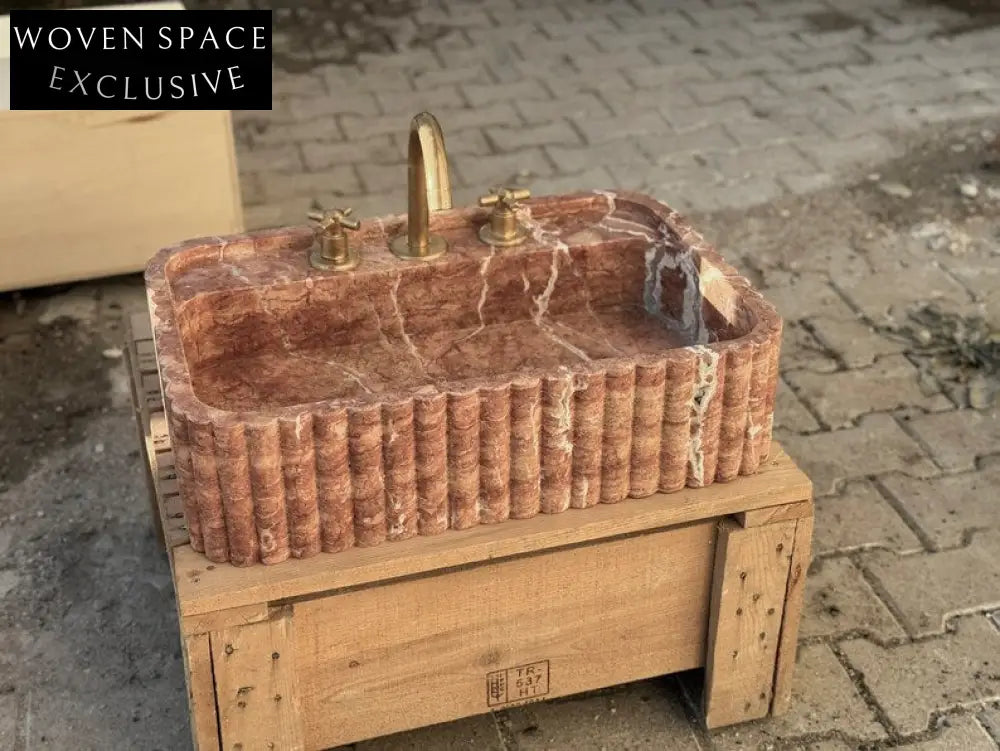 Antonie Travertine Marble Bathroom Sink