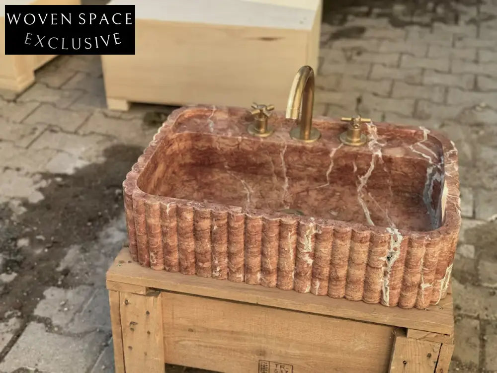 Antonie Travertine Marble Bathroom Sink