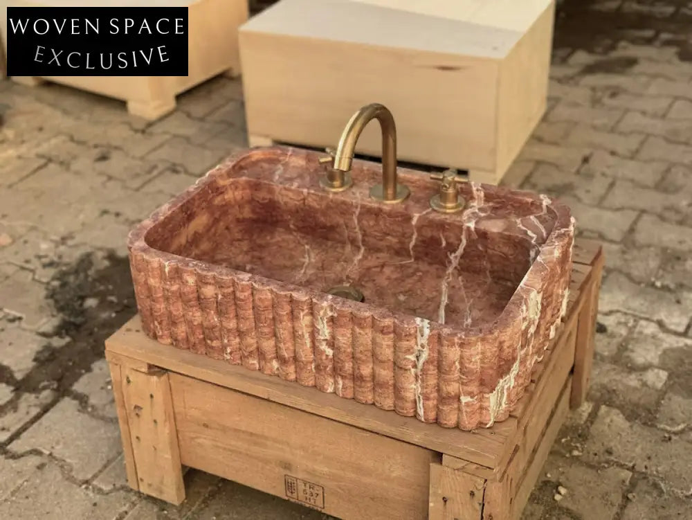 Antonie Travertine Marble Bathroom Sink