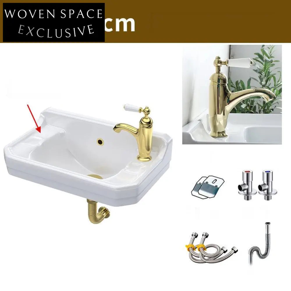 Arhambault Retro Wall-Mounted Mini Wash Basin