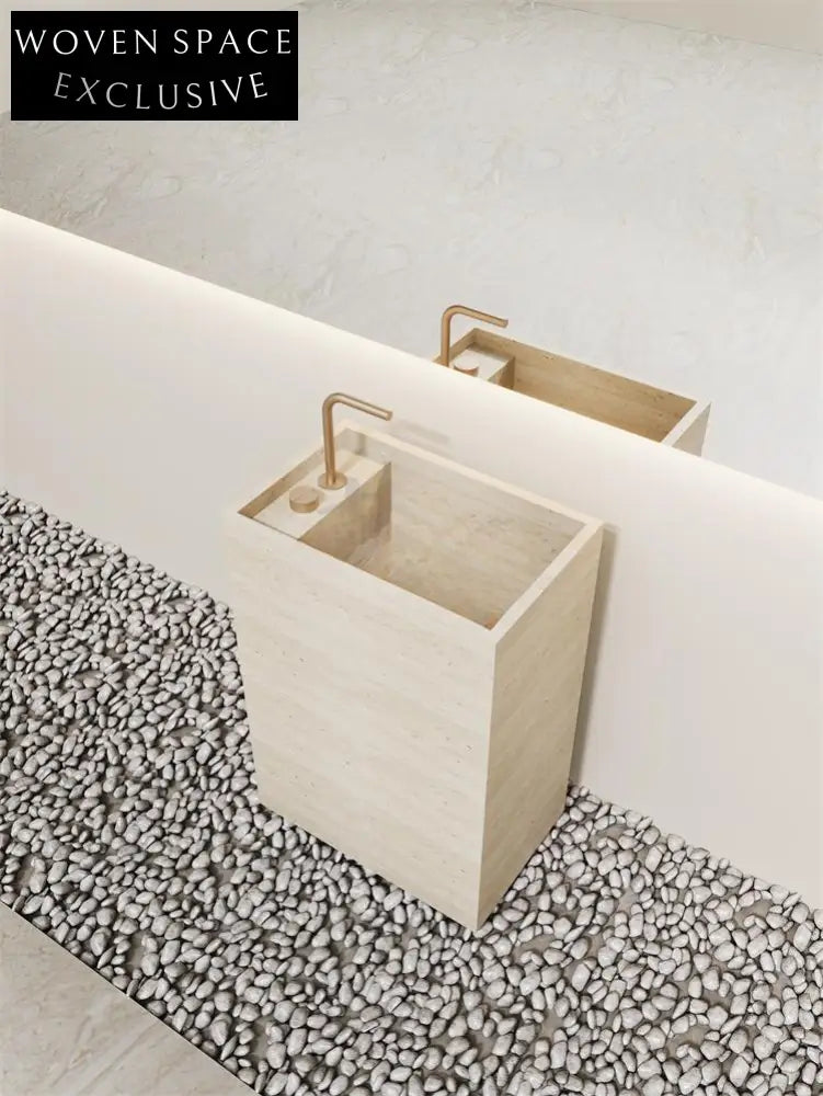 Arianna Amazon Green Floor-Standing Sink