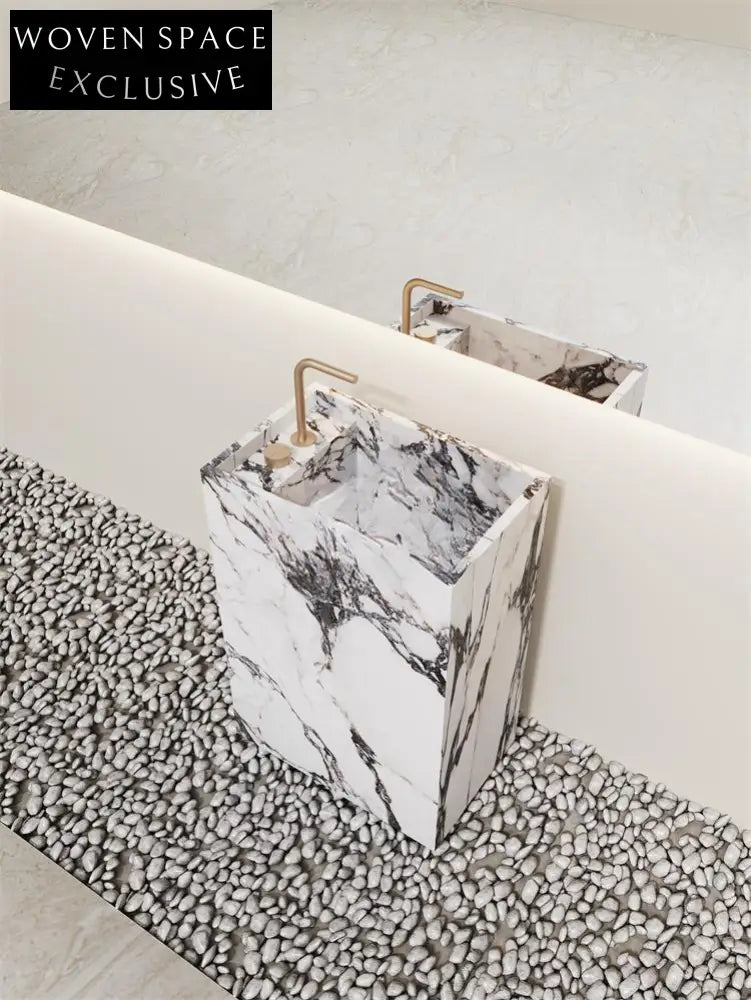 Arianna Amazon Green Floor-Standing Sink