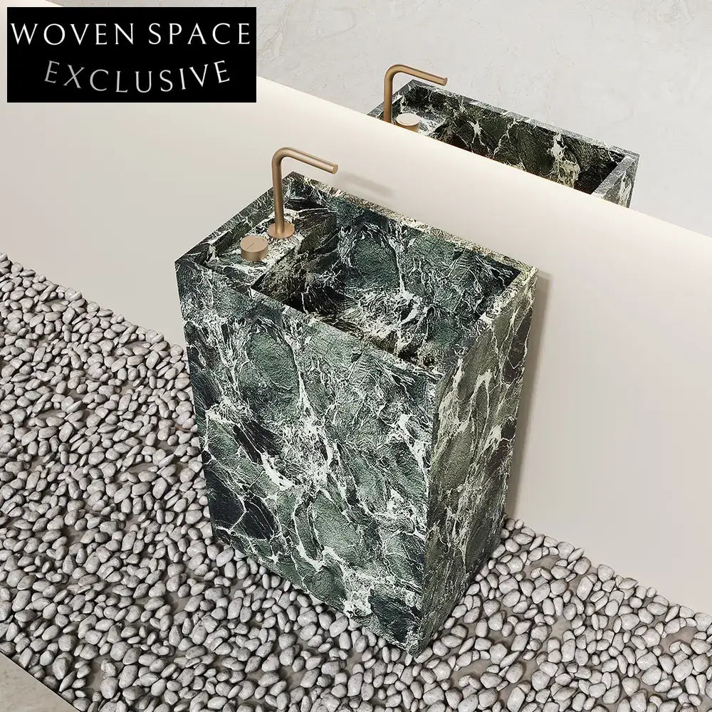 Arianna Amazon Green Floor-Standing Sink