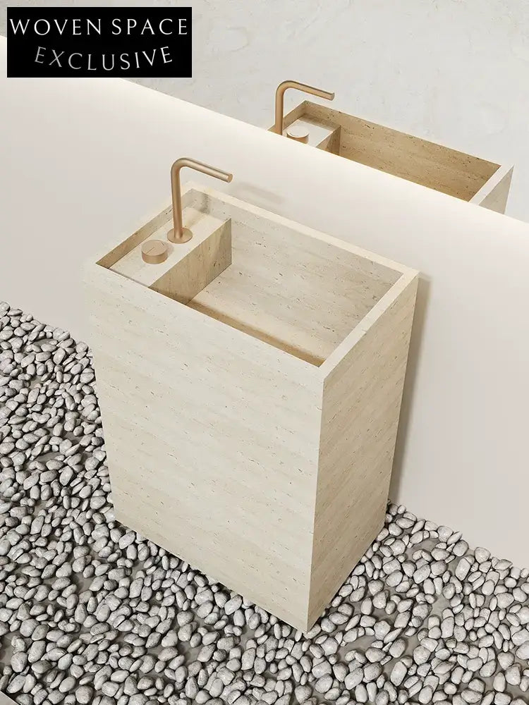 Arianna Amazon Green Floor-Standing Sink