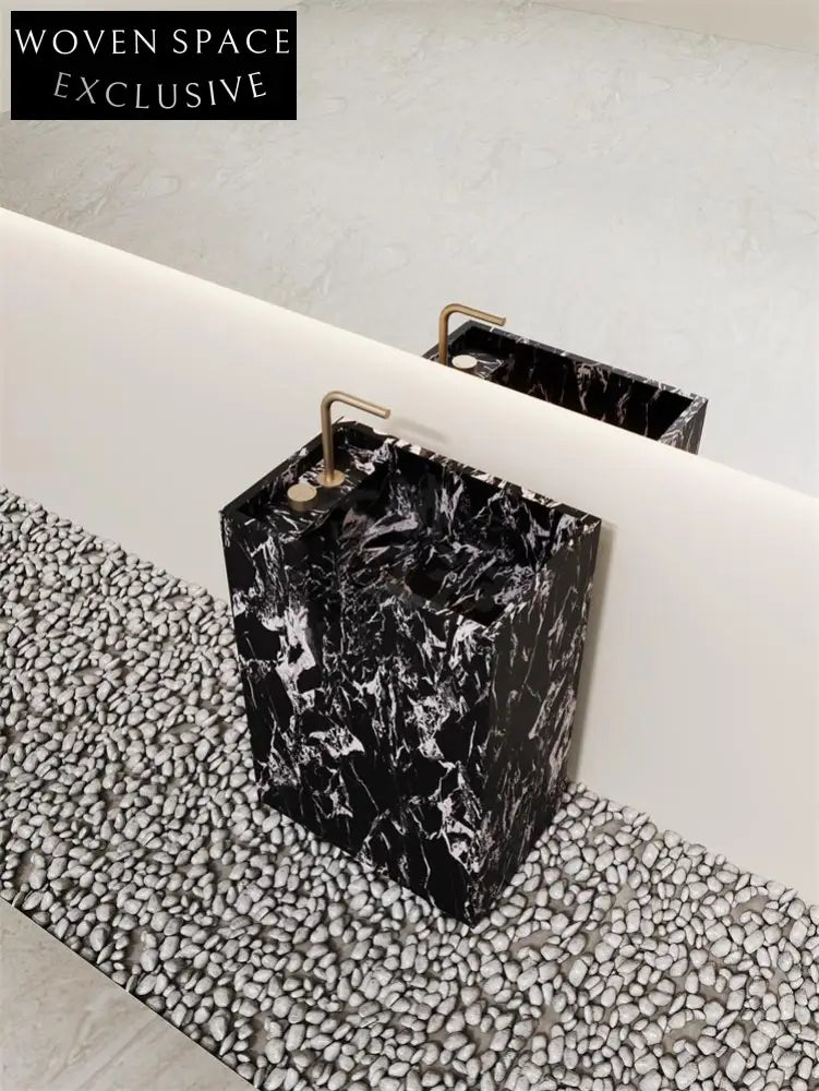 Arianna Amazon Green Floor-Standing Sink