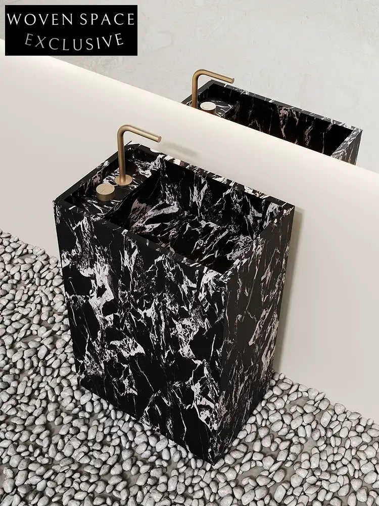 Arianna Amazon Green Floor-Standing Sink