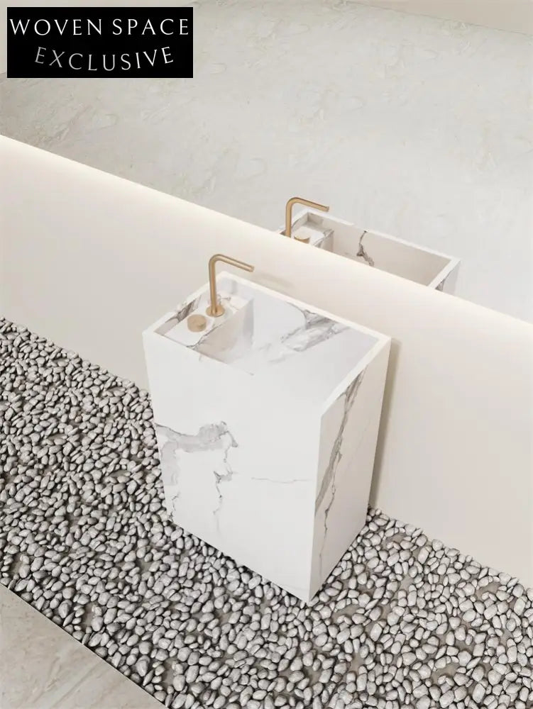 Arianna Amazon Green Floor-Standing Sink