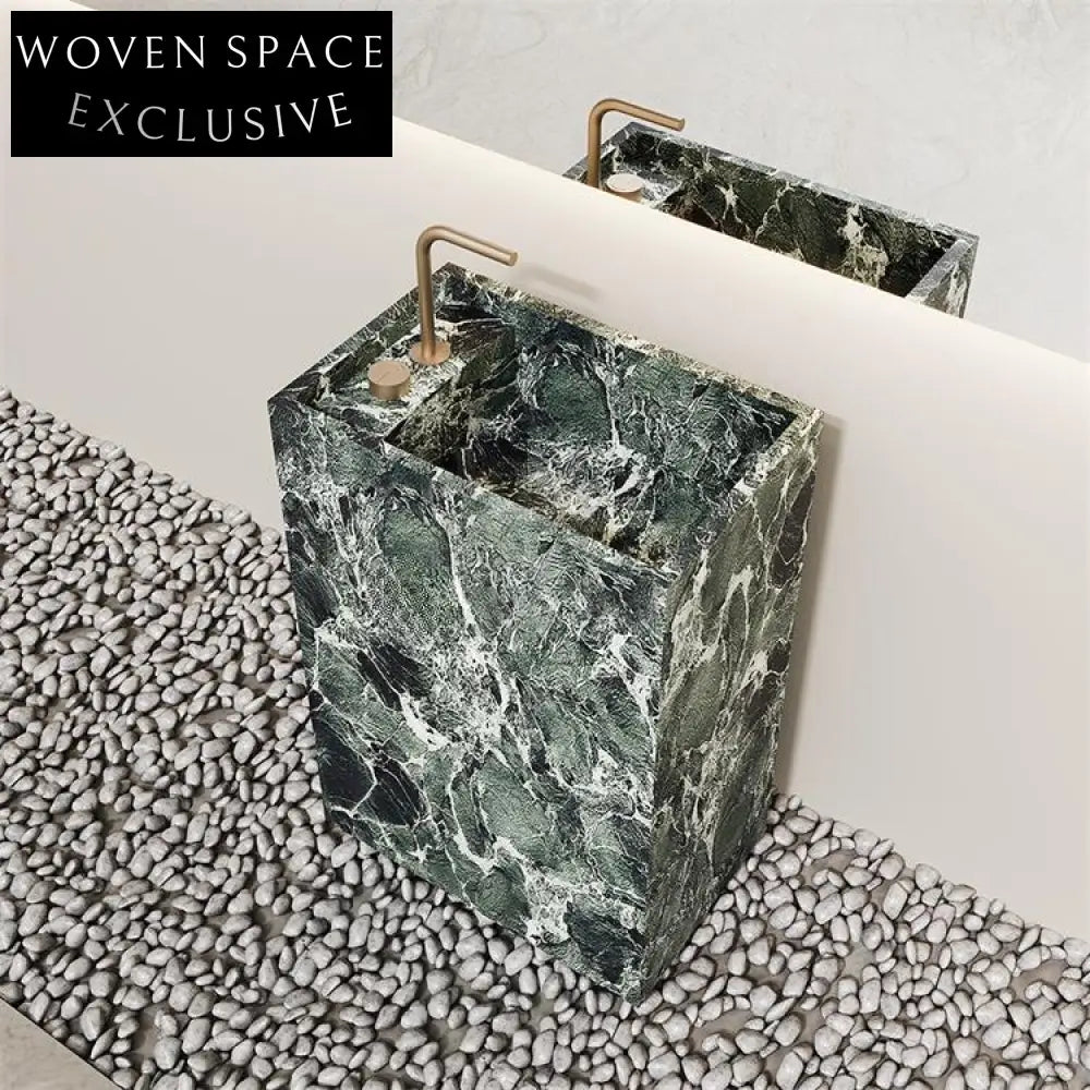 Arianna Amazon Green Floor-Standing Sink
