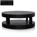 Arisha 100cm Round Coffee Table - Full Black Coffee Tables