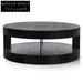 Arisha 100cm Round Coffee Table - Full Black Coffee Tables