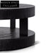 Arisha 100cm Round Coffee Table - Full Black Coffee Tables