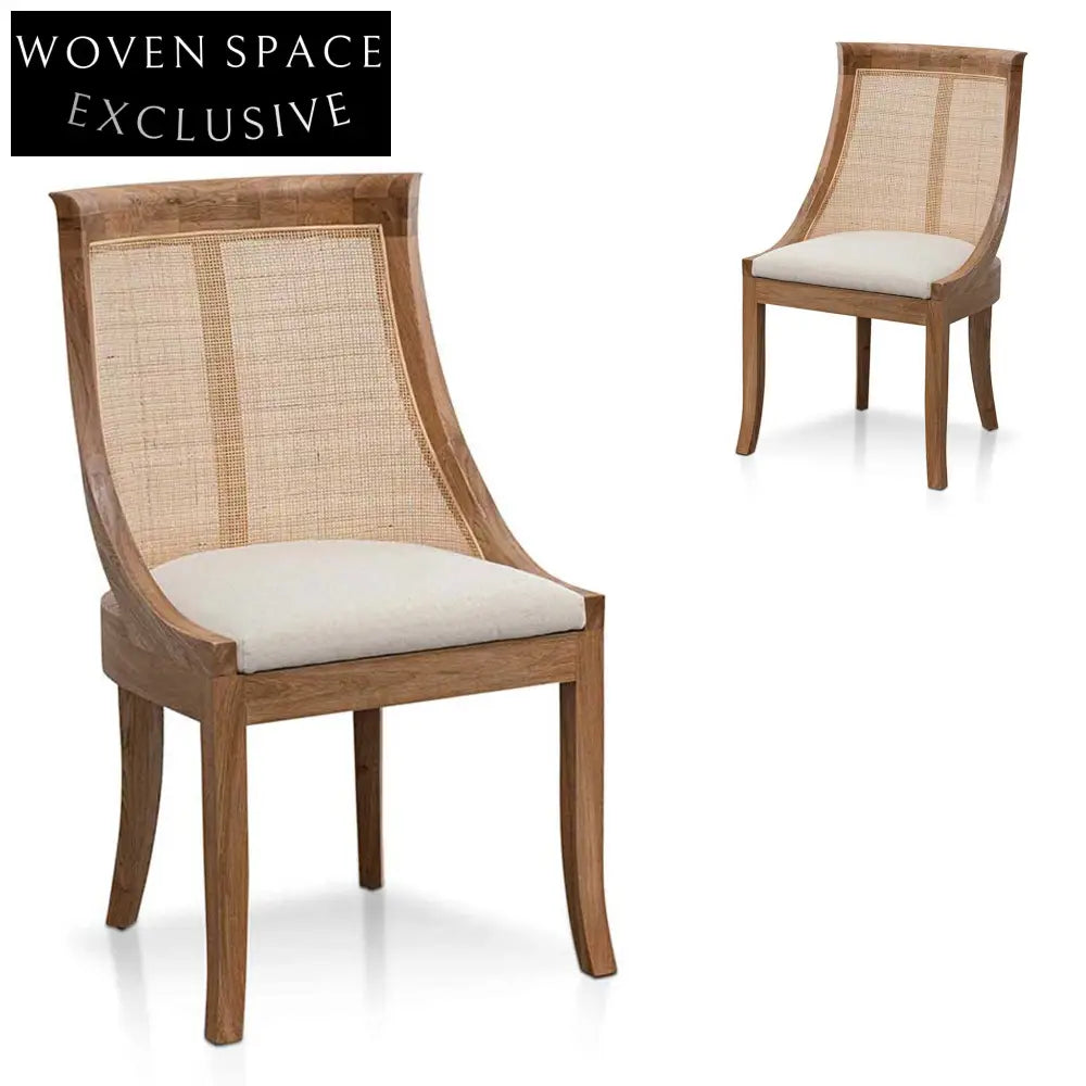 Arla Dining Chair - Light Beige (Set of 2)