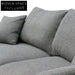 Arlette 4 Seater Fabric Sofa - Noble Grey Sofas