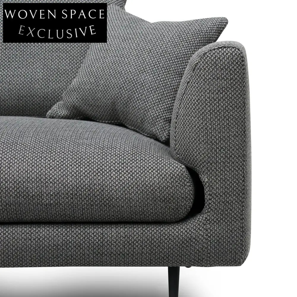 Arlette 4 Seater Fabric Sofa - Noble Grey Sofas