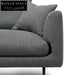 Arlette 4 Seater Fabric Sofa - Noble Grey Sofas