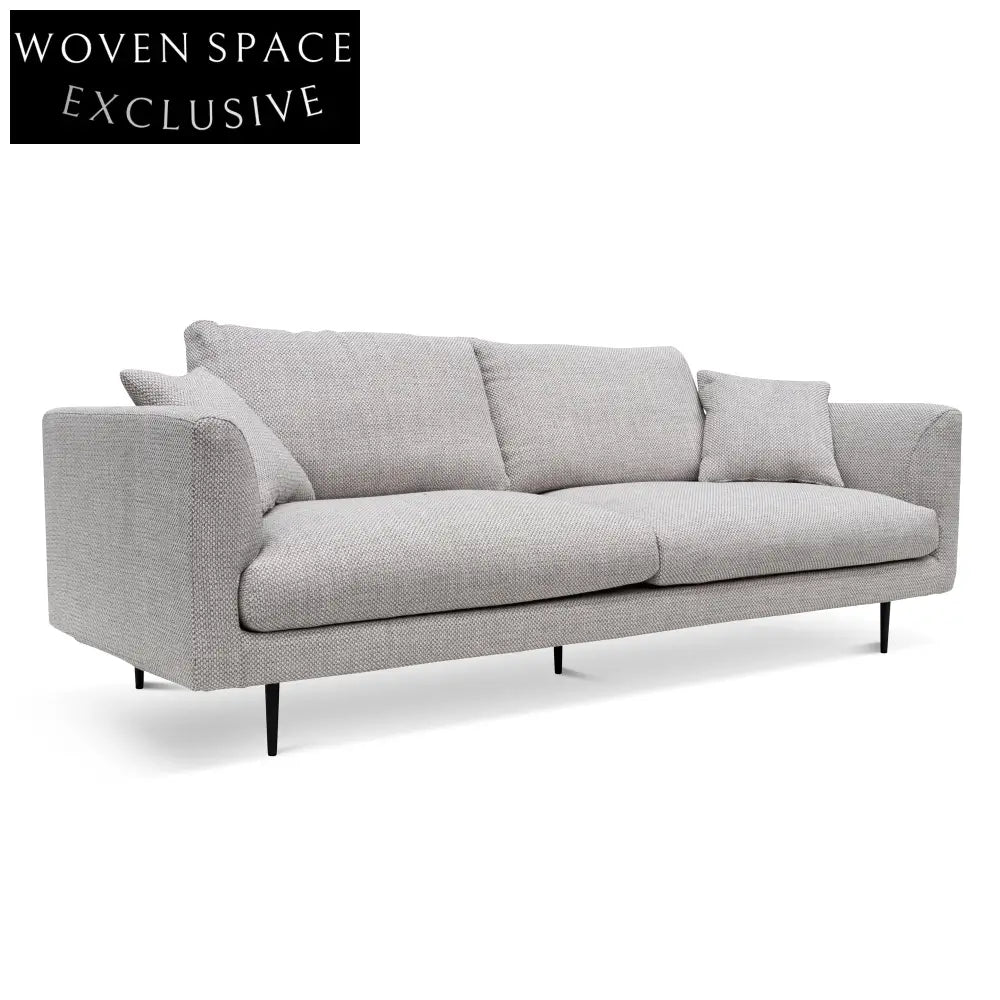 Arlette 4 Seater Fabric Sofa - Passive Grey Sofas