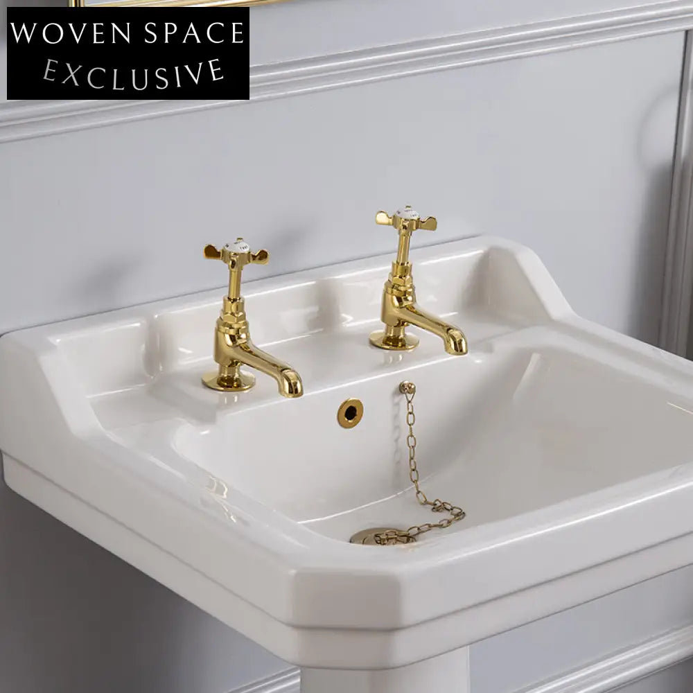 Armantine Double Hole Retro Faucet Light gold pair