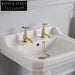 Armantine Double Hole Retro Faucet Light gold pair