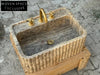 Arnauld Travertine Ribbed Marble Sink