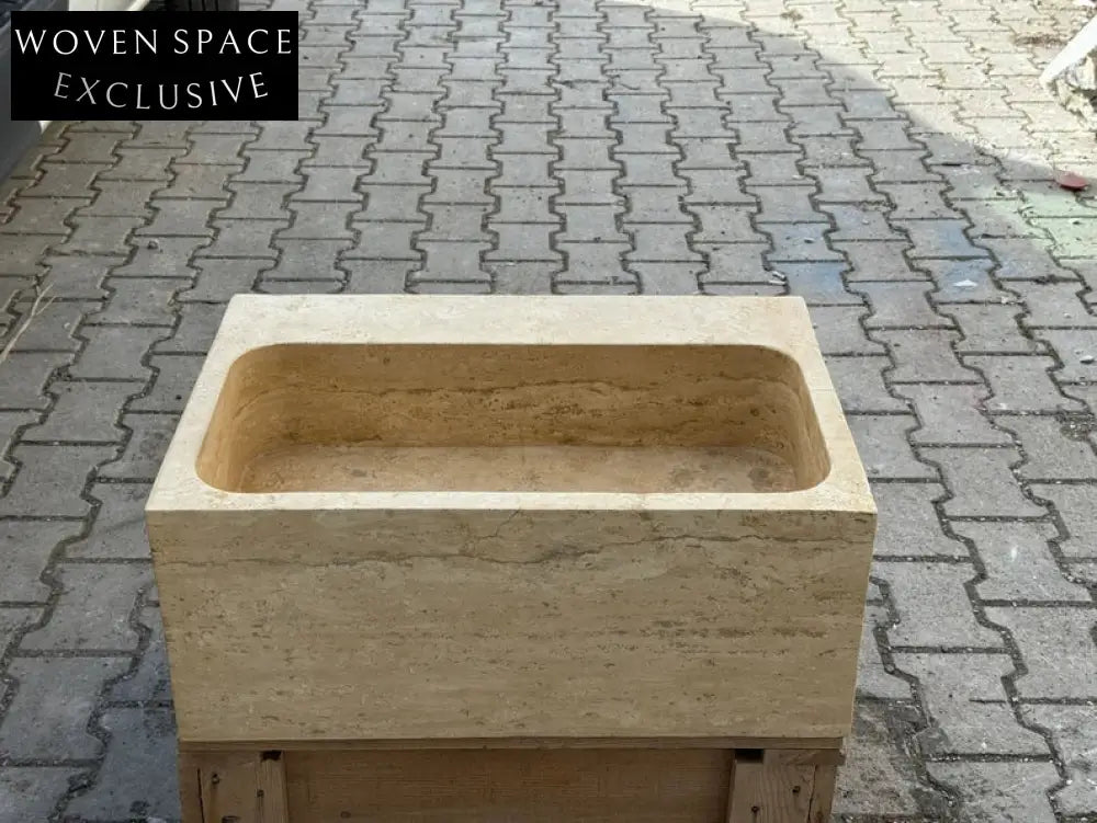 Arséne Travertine Marble Bathroom Sink - Trendy Wash Basin