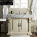 Arthur American European style villa floor-standing bathroom cabinet 80cm main cabinet with mirror) (large hanging edge