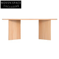 Artiss Coffee Table Oval 110CM Pine Alva Coffee Tables