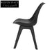 Artiss Dining Chairs Set of 4 Leather Plastic DSW Replica Black Dining Chairs