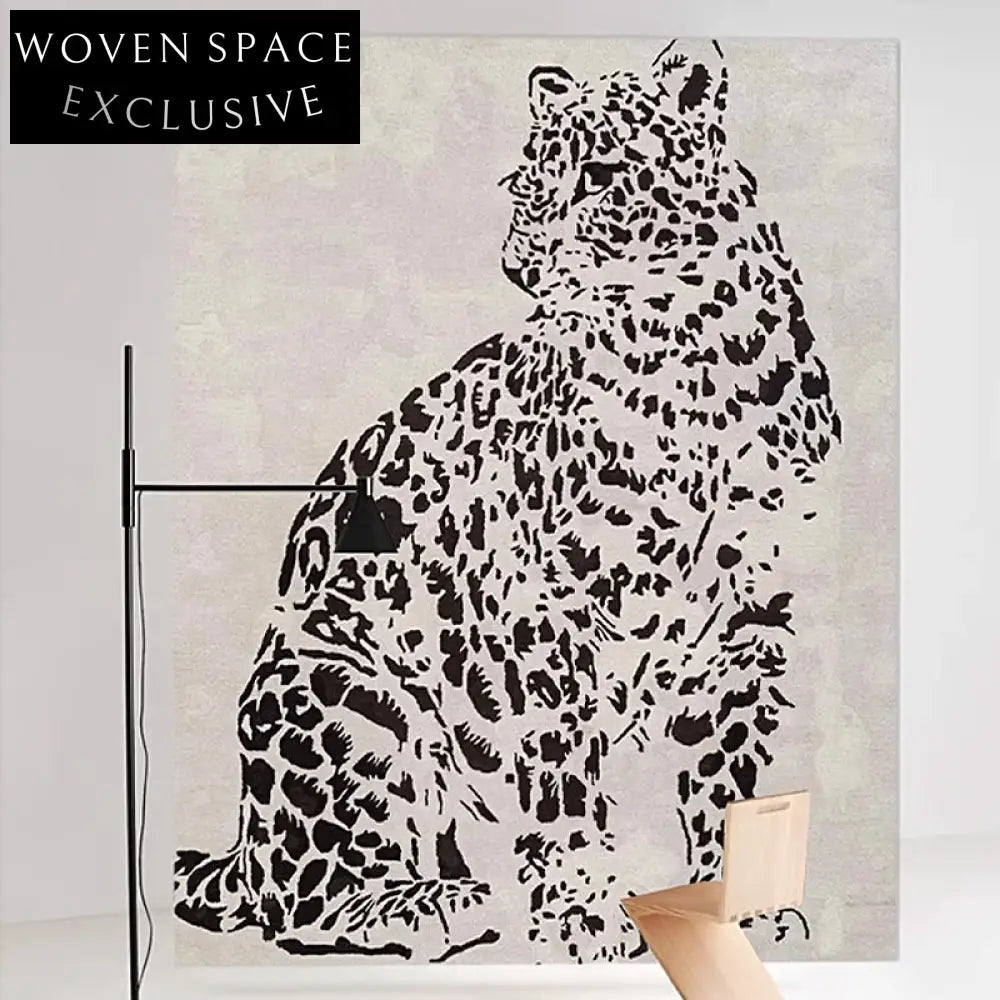 Artistic Tiger Design Luxury Polyester Fiber Area Rug for Modern Homes