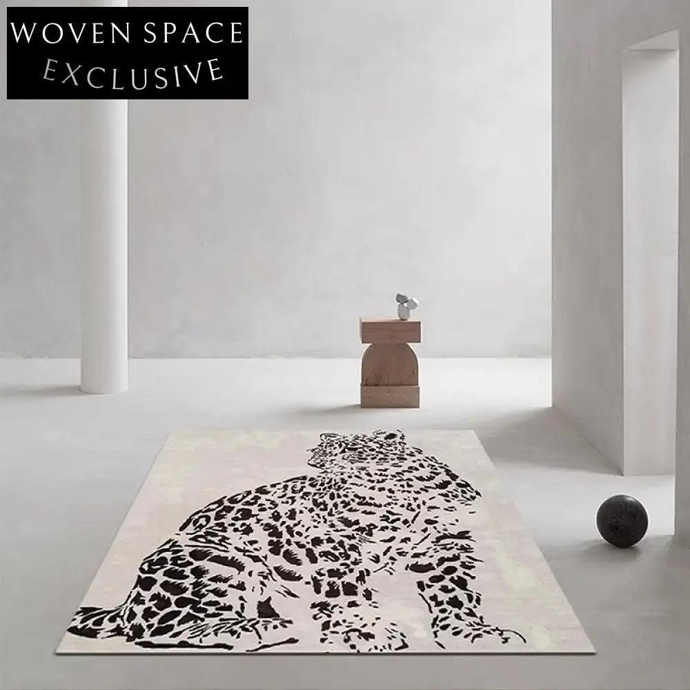 Artistic Tiger Design Luxury Polyester Fiber Area Rug for Modern Homes
