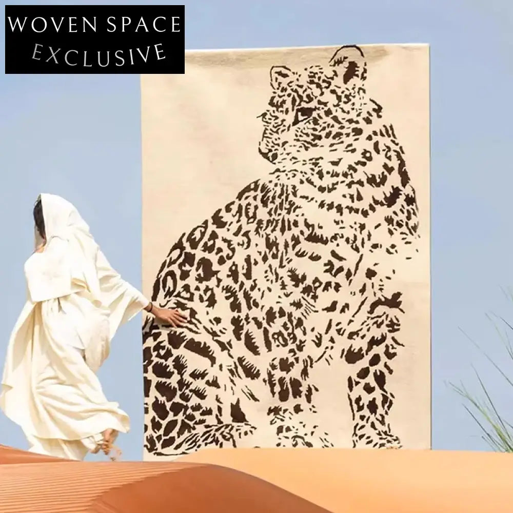 Artistic Tiger Design Luxury Polyester Fiber Area Rug for Modern Homes