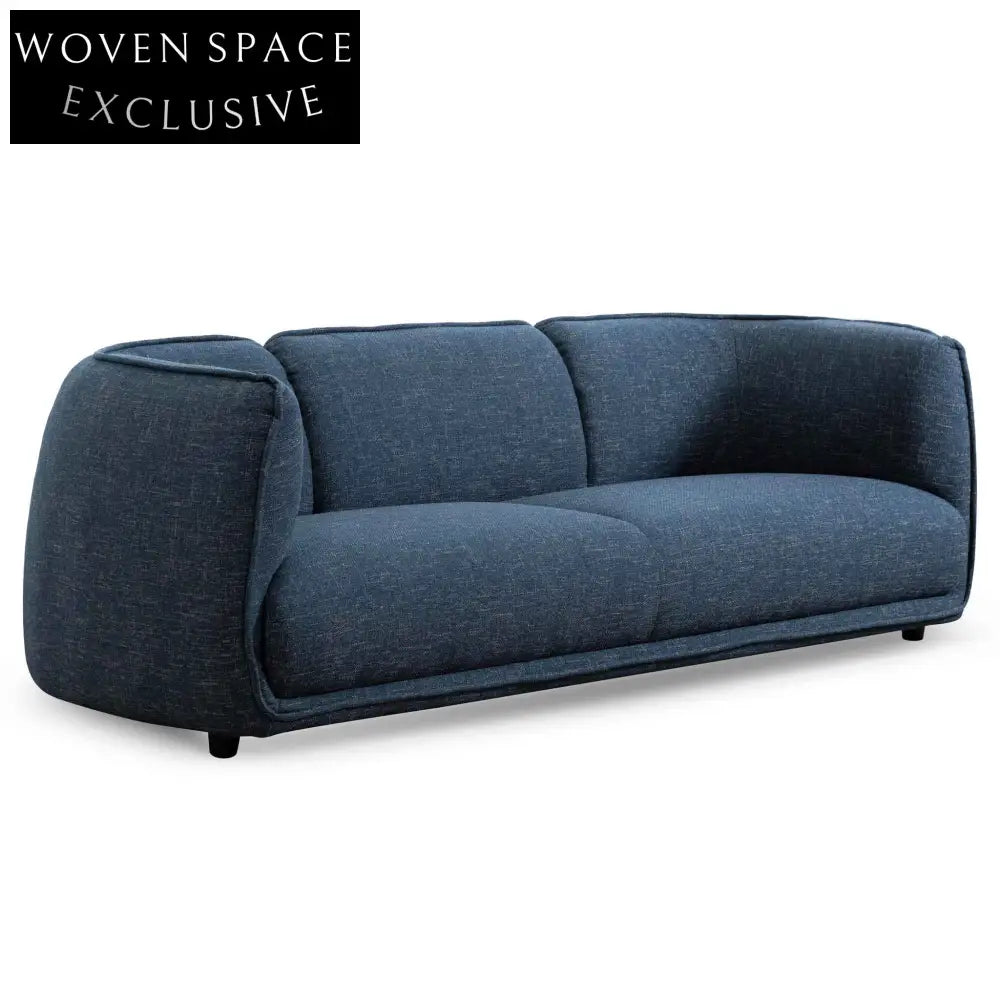 Asa 3 Seater Fabric Sofa - Dark Blue Sofas