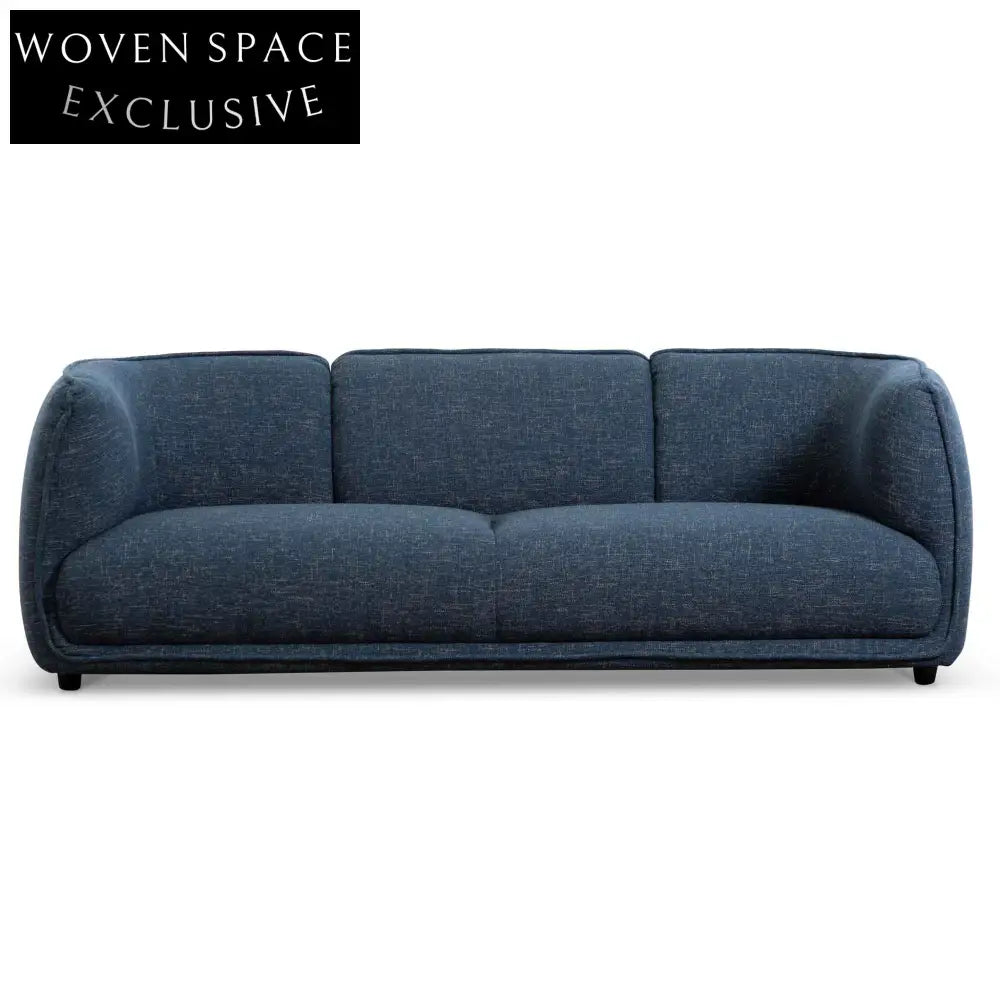 Asa 3 Seater Fabric Sofa - Dark Blue Sofas