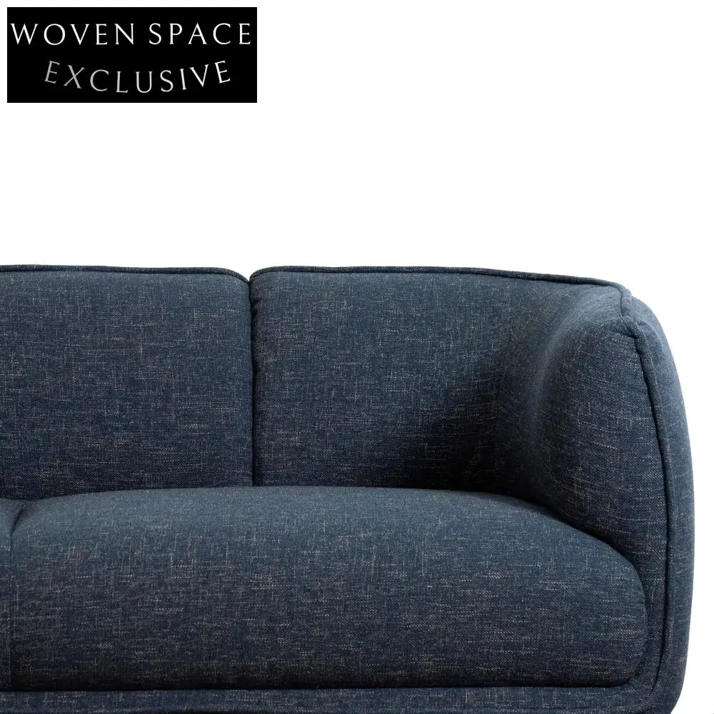Asa 3 Seater Fabric Sofa - Dark Blue Sofas